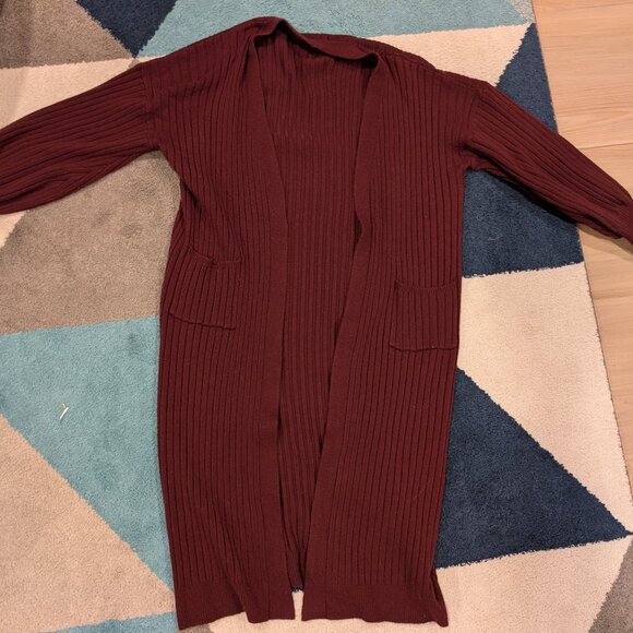 525 America Sweaters - 525 XS Burgundy Long Sweater